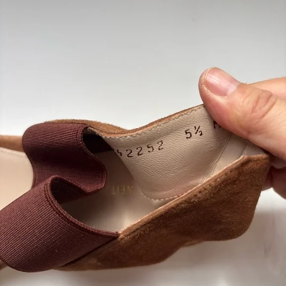 Stuart Weitzman Topical Saddle Brown Suede‎ Open Toe Sandals Sz 5.5M - Picture 9 of 9
